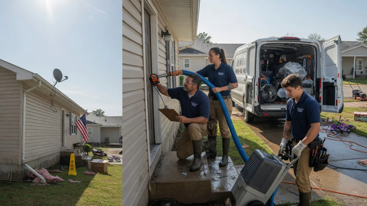 Ceiling Water Damage Restoration in Combs, AR near me